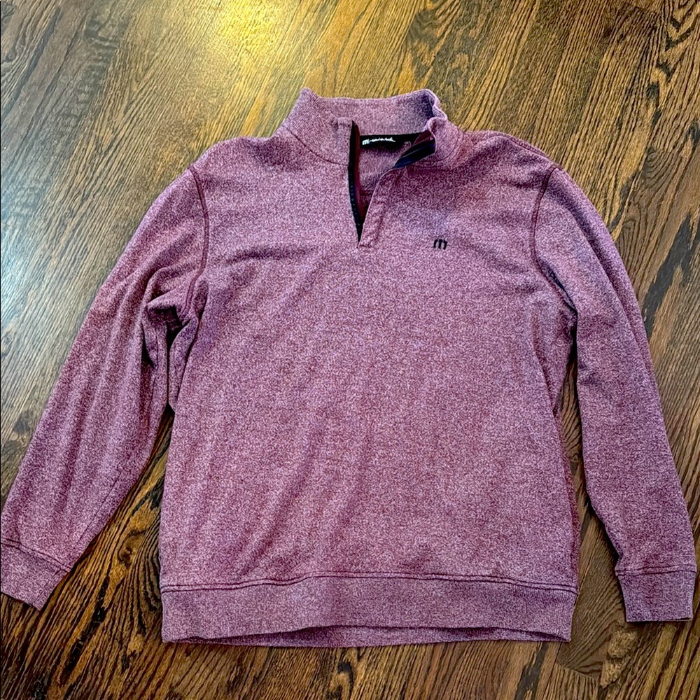 Men's Maroon Sweater Travis Mathew